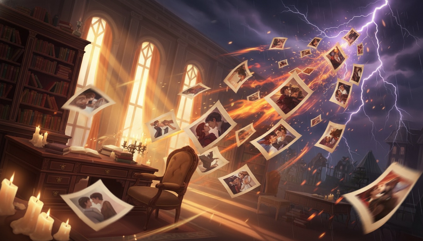 Story editor showing chapter flow and pacing controls